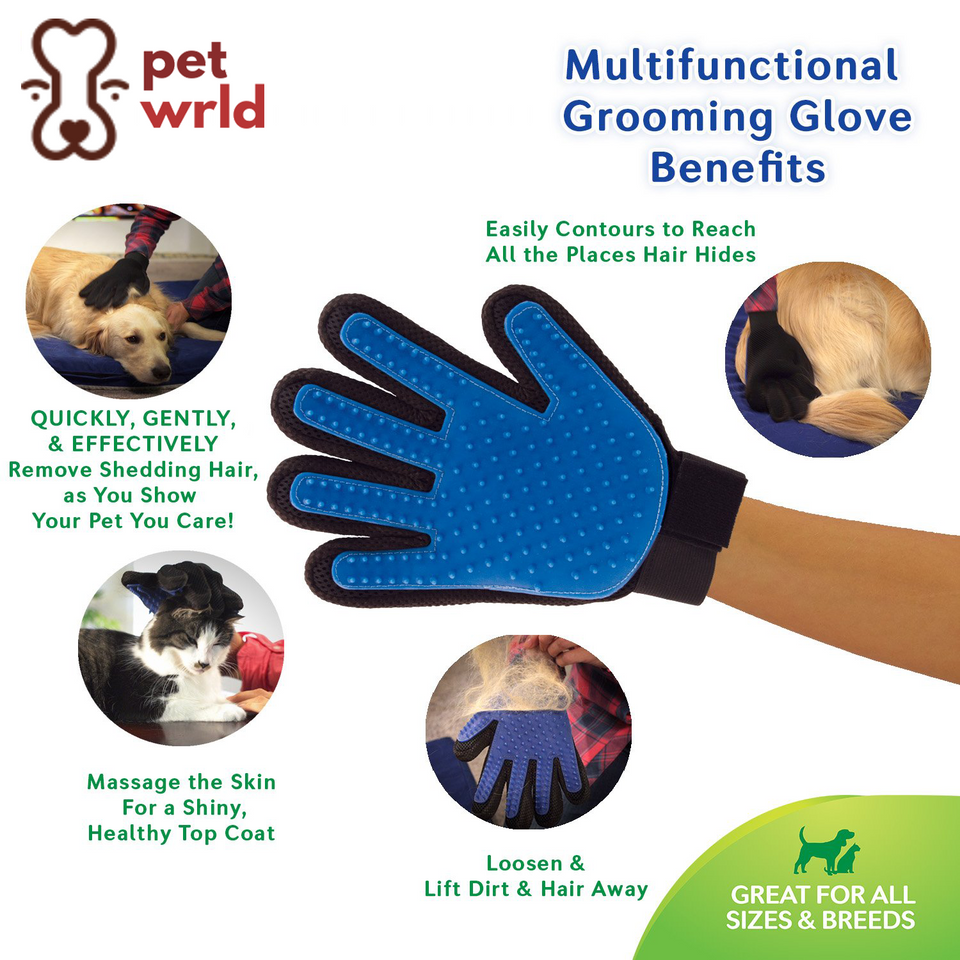 Pet WRLD Deshedding Glove