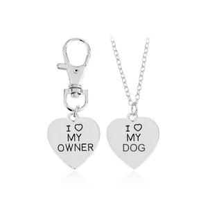 I Love My Owner, I Love My Dog Pendant